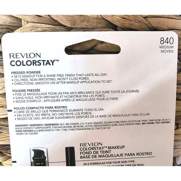Revlon Colorstay #840 Medium 16hr Pressed Powder, 0.3 OZ. NEW - Picture 5 of 6